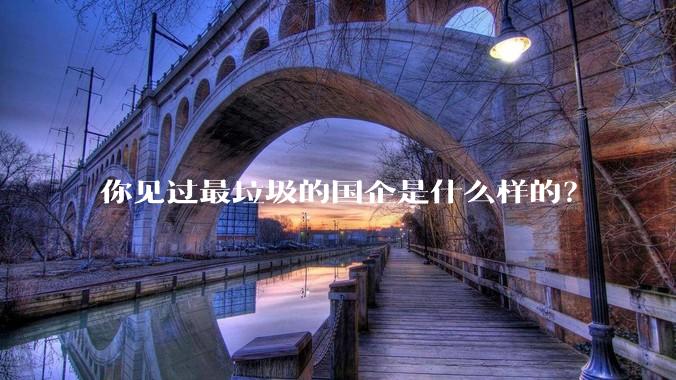 你见过最垃圾的国企是什么样的？